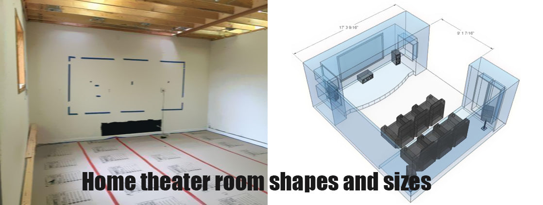 Home theater room shapes and sizes