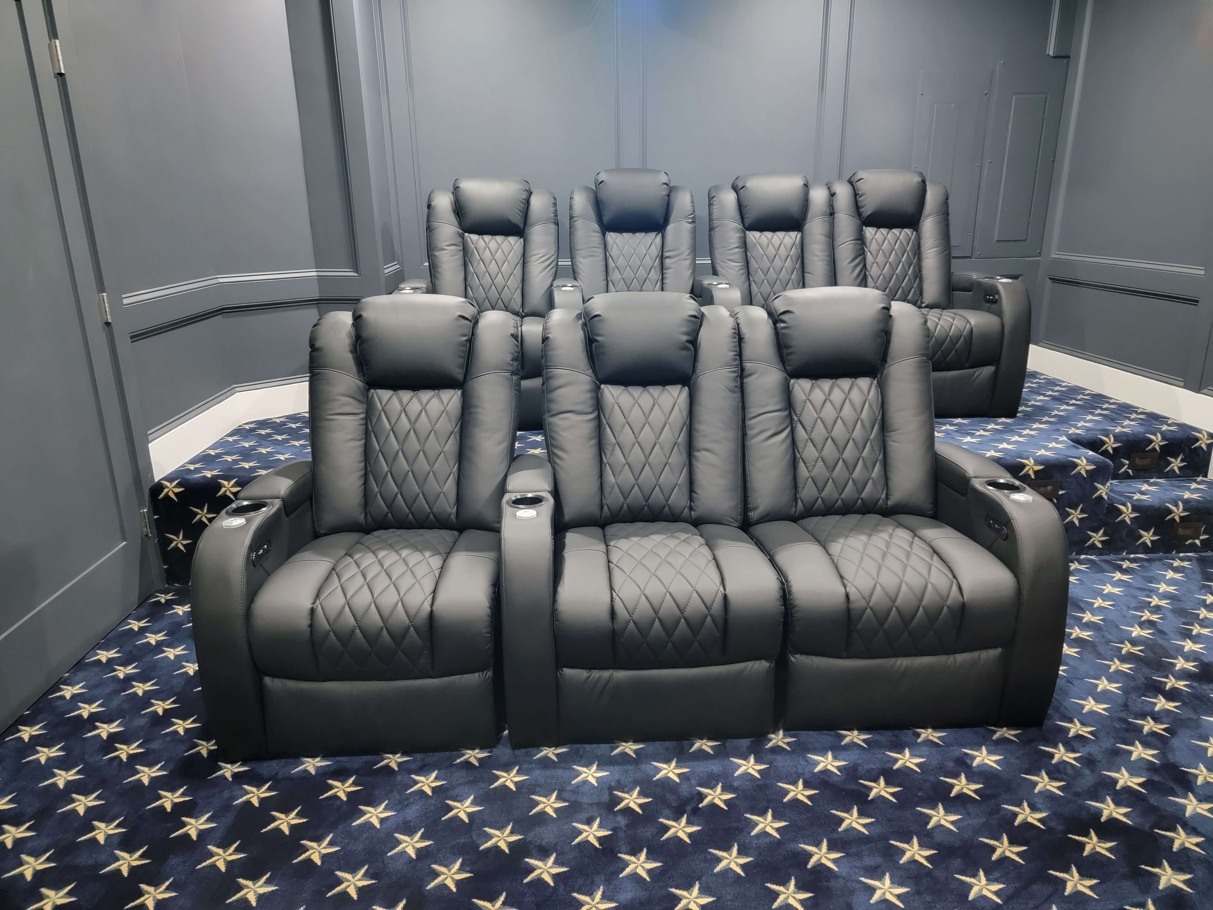 Basement cinema room